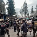 PEMBONGKARAN KIOS PEDAGANG DIPELATARAN TAMAN MEJUAH-JUAH KONDUSIF