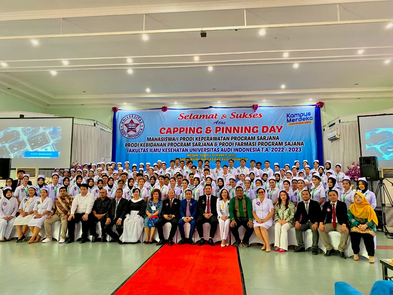 IMG-20230311-WA0030 Ratusan Mahasiswa Universitas Audi Indonesia Mengikuti Kegiatan Capping dan Pinning Day, Deempatbelas.com