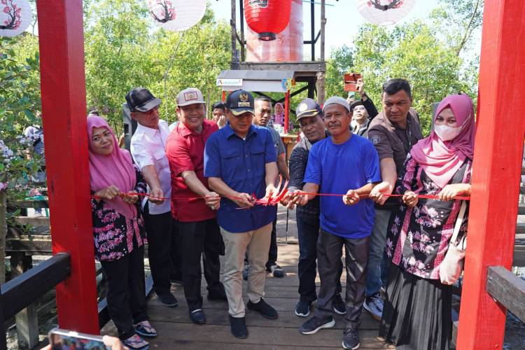 Bupati Batubara Meresmikan Objek Wisata Japan Paviliun di Kawasan Pantai Sejarah, Deempatbelas.com