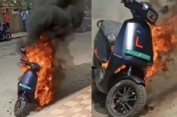 Horor, Baterai Motor Listrik Meledak Saat Dicas, Deempatbelas.com