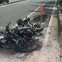 MOTOR SPORT GOSONG TERBAKAR DI KEMBANGAN, DIDUGA KORSLETING