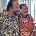 PEMILU 2024, KETUA PARTAI NASDEM BERTEMU PRABOWO SUBIANTO DI HAMBALANG