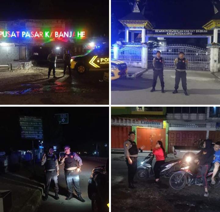 Satuan Samapta Polres Tanah Karo Laksanakan Blue Light Patrol., Deempatbelas.com
