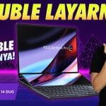 LAPTOP 2IN1, PERPADUAN DUAL SCREEN PREMIUM  LAYAR OLED! ASUS ZENBOOK PRO 14 DUO OLED UX8402ZE