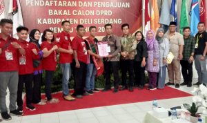 50 Bacalegnya Daftar ke KPU, DPD PSI Deli Serdang Siap Bertarung Dengan Partai Besar Pada Pileg 2024, Deempatbelas.com