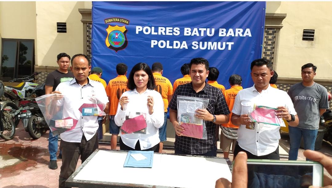 Polres Batubara Ungkap Kasus 303, Tujuh Orang Berhasil di Amankan, Deempatbelas.com