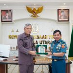 KAJATI SUMUT IDIANTO TERIMA KUNJUNGAN KEPALA ODITURAT MILITER TINGGI I MEDAN