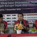 SAMBUT HAKORDIA 2023, JAKSA KEJATI SUMUT MASUK SEKOLAH SMK N 1 MERDEKA AJAK SISWA JUJUR DAN DISIPLIN SEJAK DINI