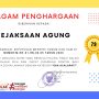 KEJAKSAAN AGUNG MENERIMA PENGHARGAAN JDIHN YANG BERNILAI PALING TINGGI KATEGORI “EKA ACALAPATI”
