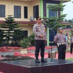 KAPOLRES BARU BARA PIMPIN APEL DI HARI PERTAMA KERJA TAHUN 2024