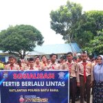 PENTINGNYA TERTIB BERLALU LINTAS, SATLANTAS POLRES BATU BARA GELAR SOSIALISASI KEPADA PELAJAR