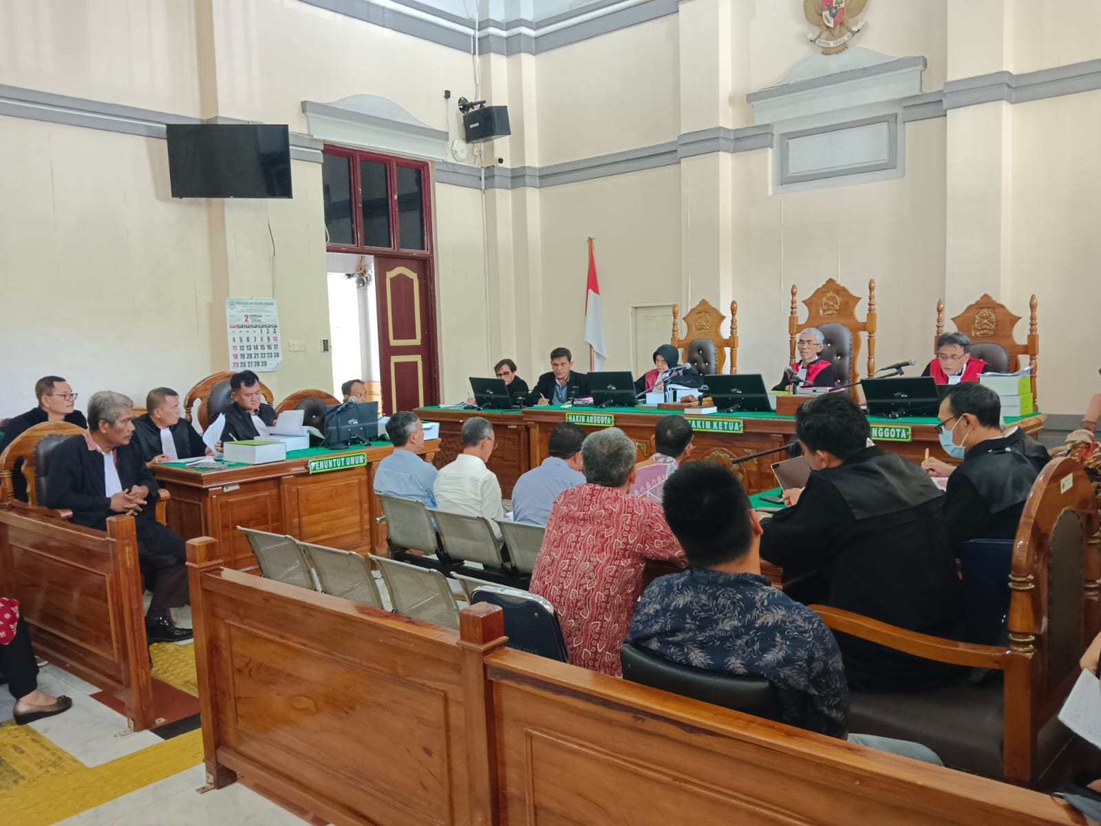 5 Pejabat PT. PSU Dihadirkan Jaksa Koneksitas di Pengadilan Tipikor Medan, Korupsi Eradikasi Rp. 50 M, Deempatbelas.com
