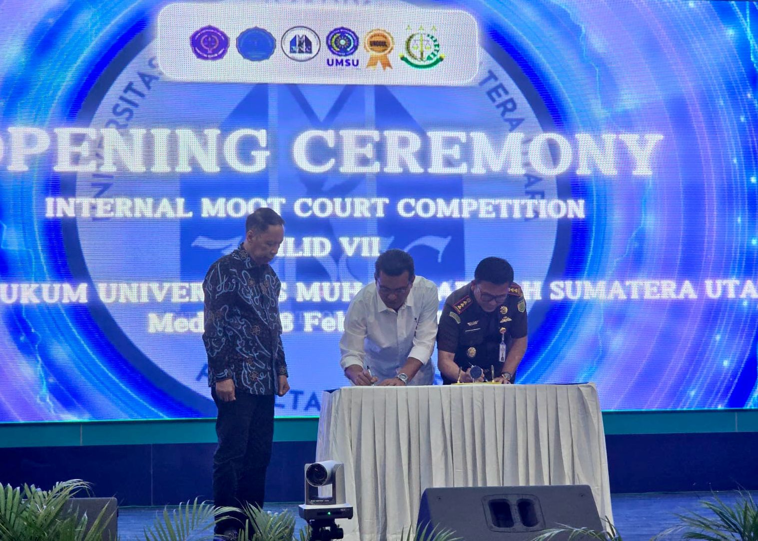 MOU Kejari Medan Dan UMSU, Sekaligus Opening Ceremony Internal Moot Court Competition Jilid Vll. , Deempatbelas.com