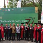 DIES NATALIS KE-70 FH USU, KETUA KY SAMPAIKAN ORASI ILMIAH “TANTANGAN KEKINIAN KY DALAM PENGAWASAN PERADILAN