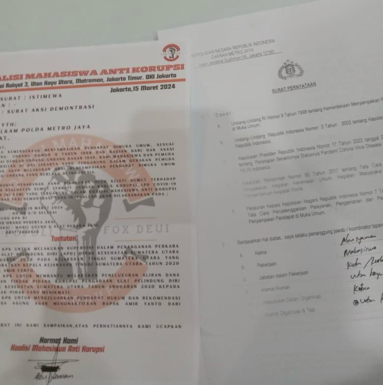 Koalisi Mahasiswa Anti Korupsi Desak KPK Usut Tuntas Kasus Korupsi APD Dinkes Sumut, Deempatbelas.com