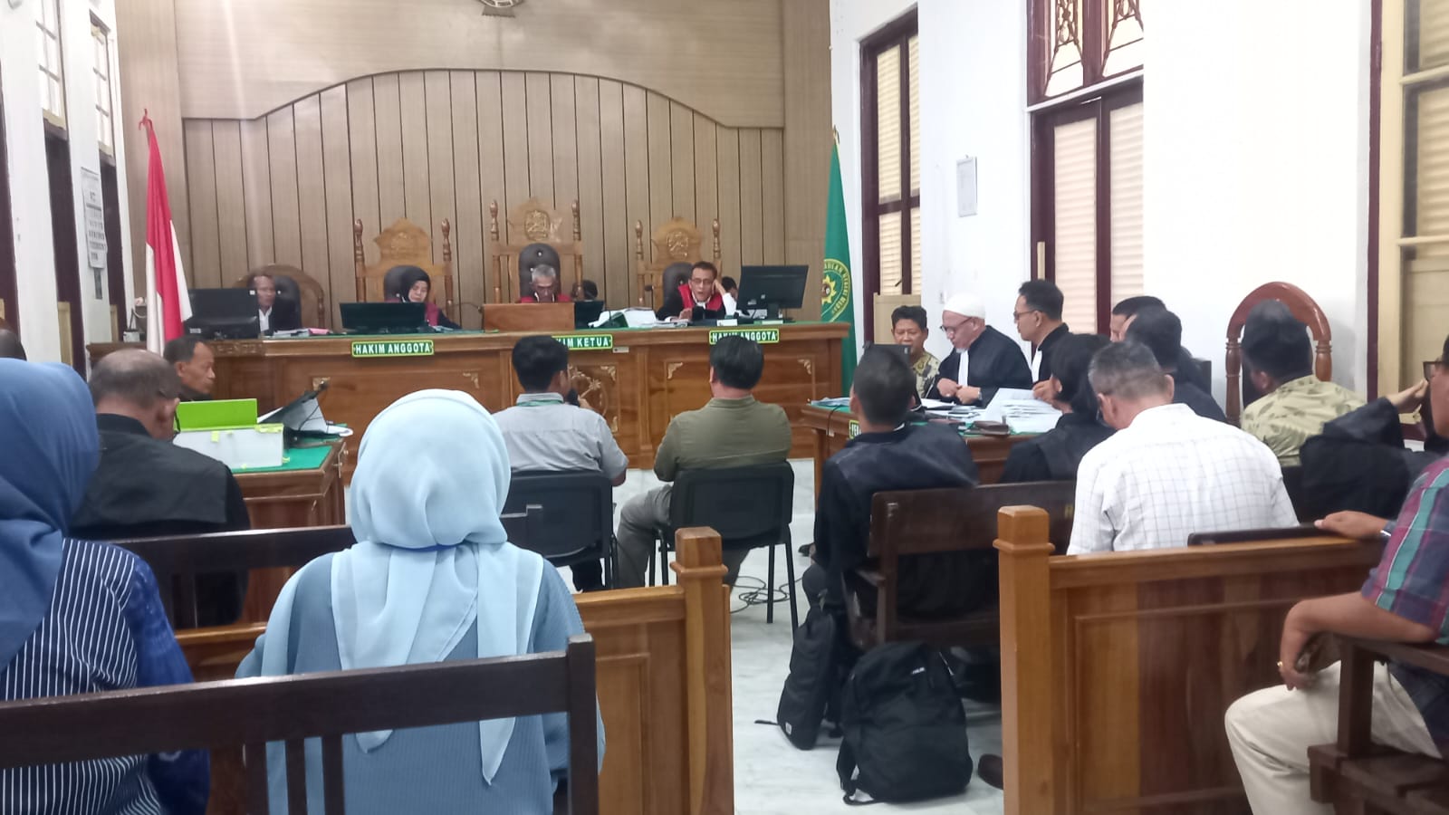 Sidang Lanjutan Perkara Koneksitas Korupsi Rp. 52 M, PT PSU Tidak Memiliki Dokumen Topografi Pengerukan Tanah di Lahan Sawit&#8221;, Deempatbelas.com