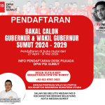 PSI SUMUT BUKA PENDAFTARAN CALON KEPALA DAERAH PILKADA 2024 