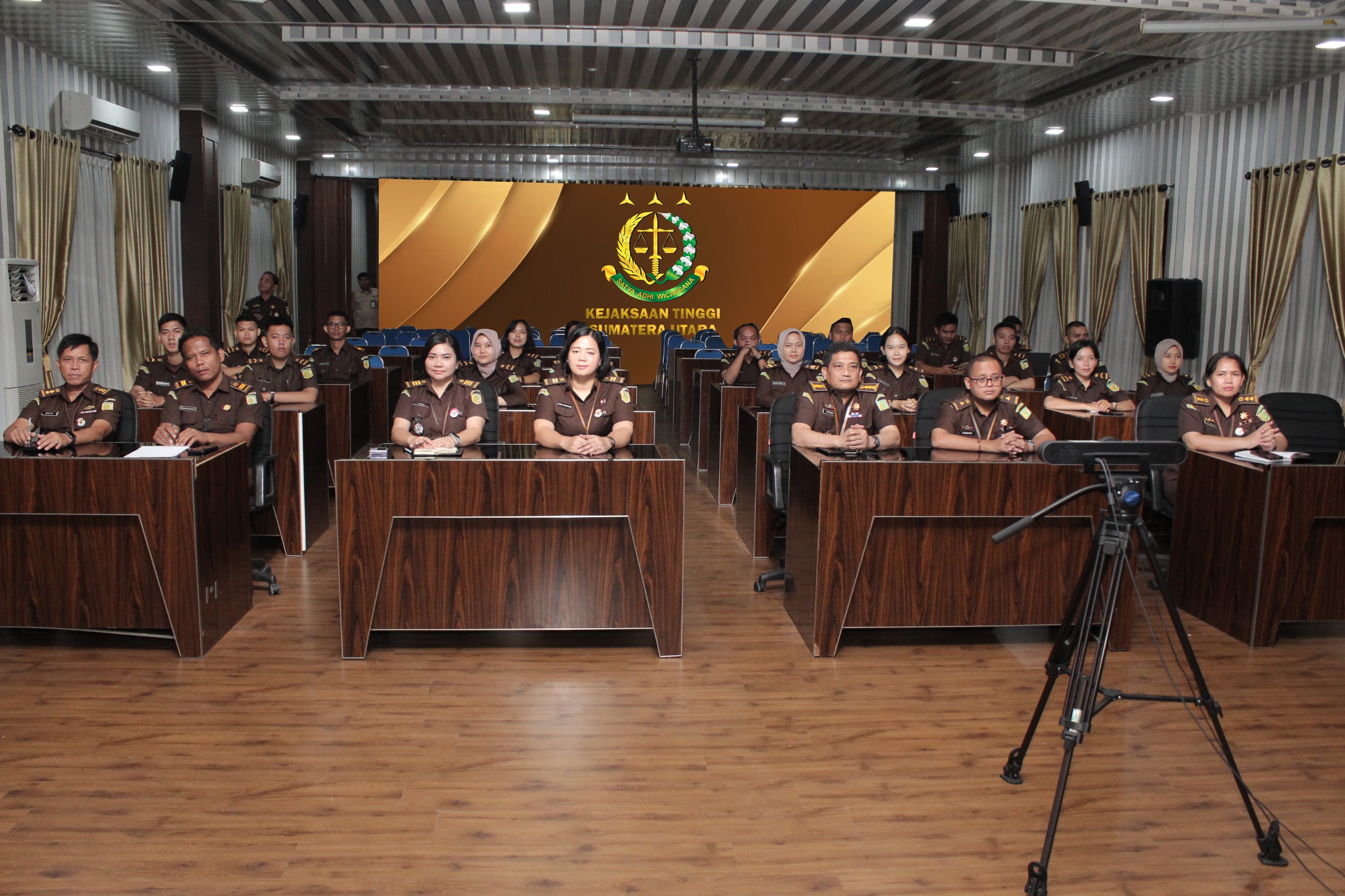 Asisten Pembinaan Kejati Sumut Beserta Jajaran Kembali Ikuti Halo RB, Berfokus Pada 3 Indeks, Deempatbelas.com