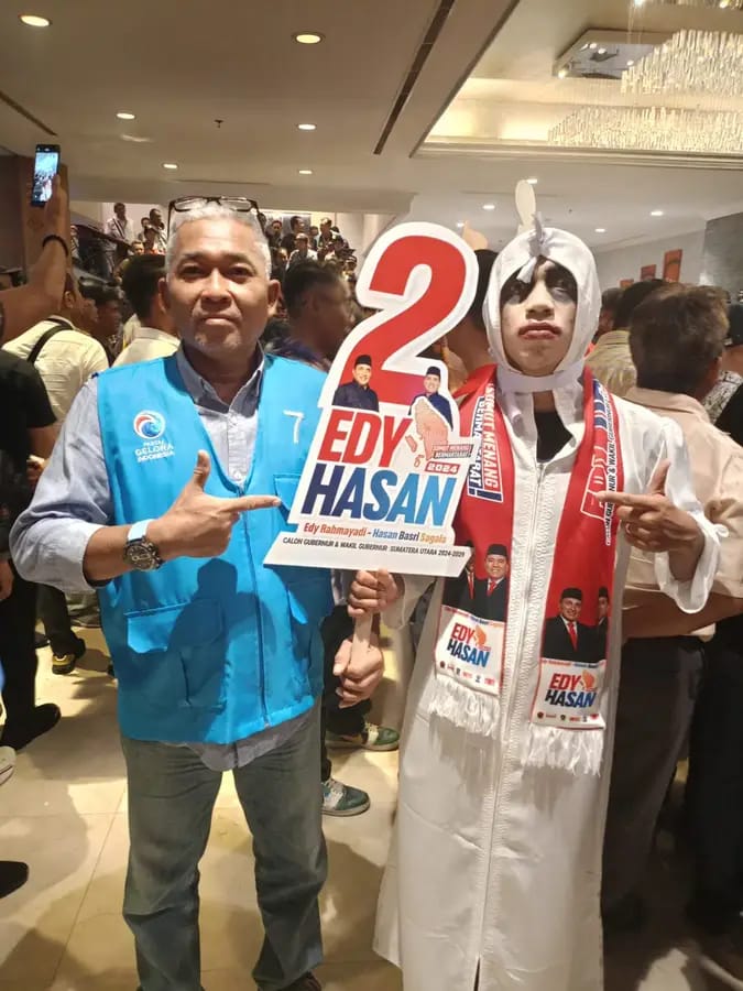 Penampakan Pocong Warnai Debat Perdana Pemilihan Gubernur Sumut 2024 , Deempatbelas.com