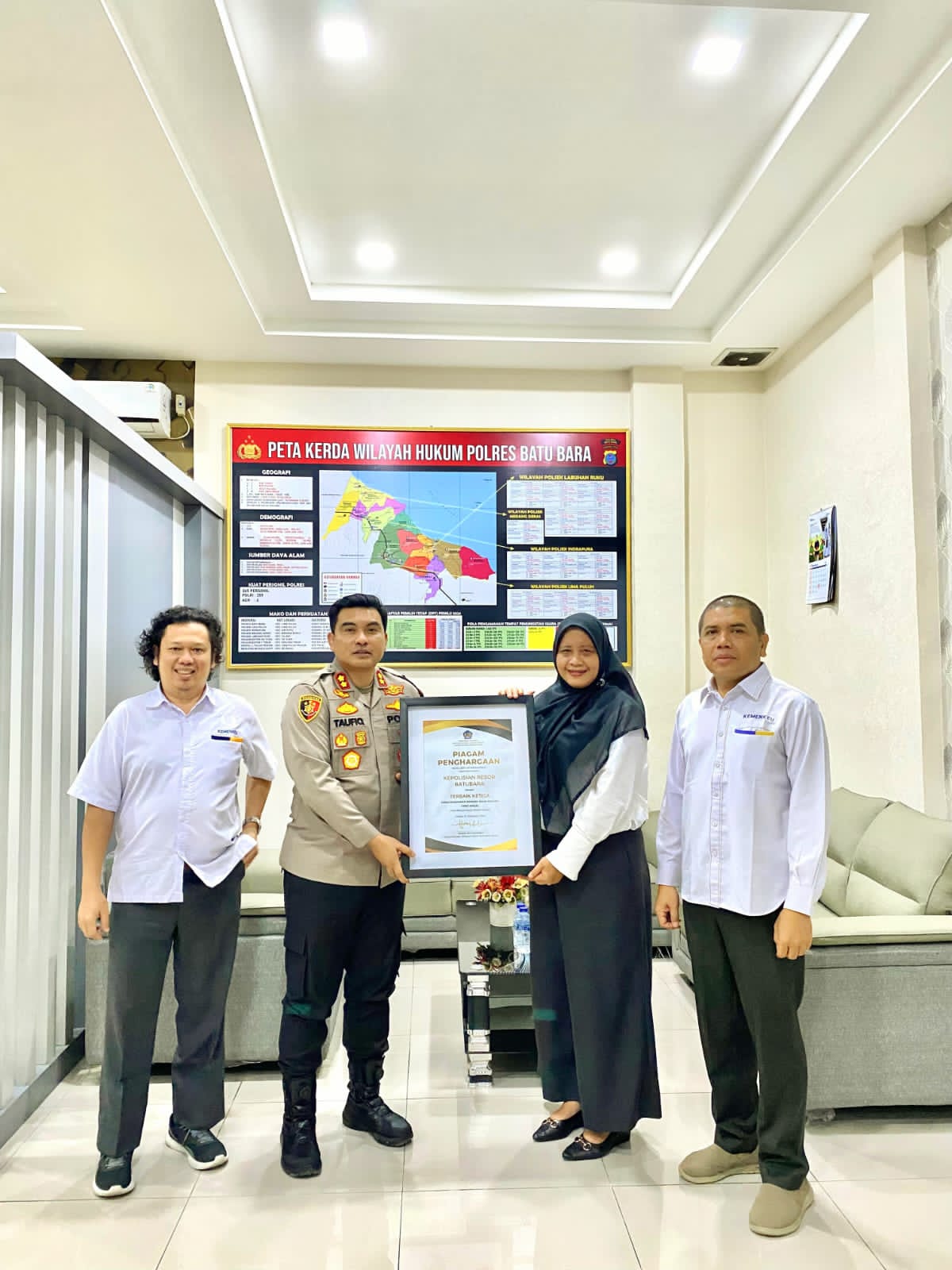 Polres Batu Bara Raih Penghargaan Penatausahaan Barang Milik Negara Terbaik lll Dari KPKNL, Deempatbelas.com