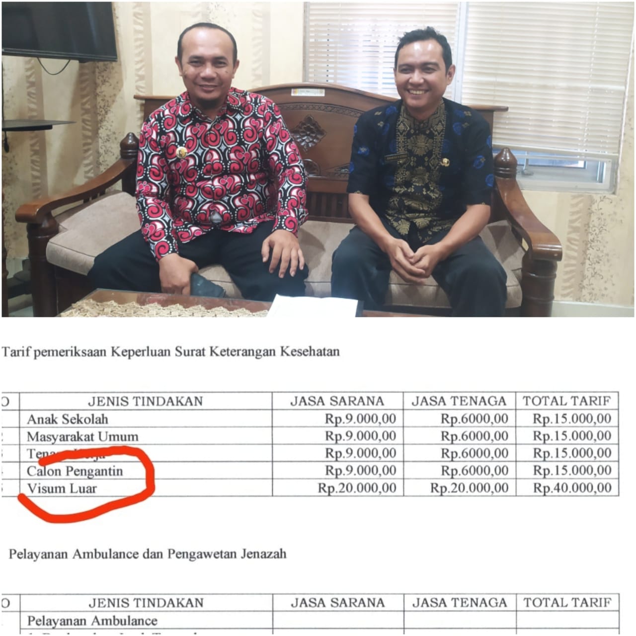 Dugaan Pungli Biaya Surat Kesehatan di Puskesmas Limapuluh, Kadis dan Kapus Kompak Berlindung di Balik Perda, Deempatbelas.com