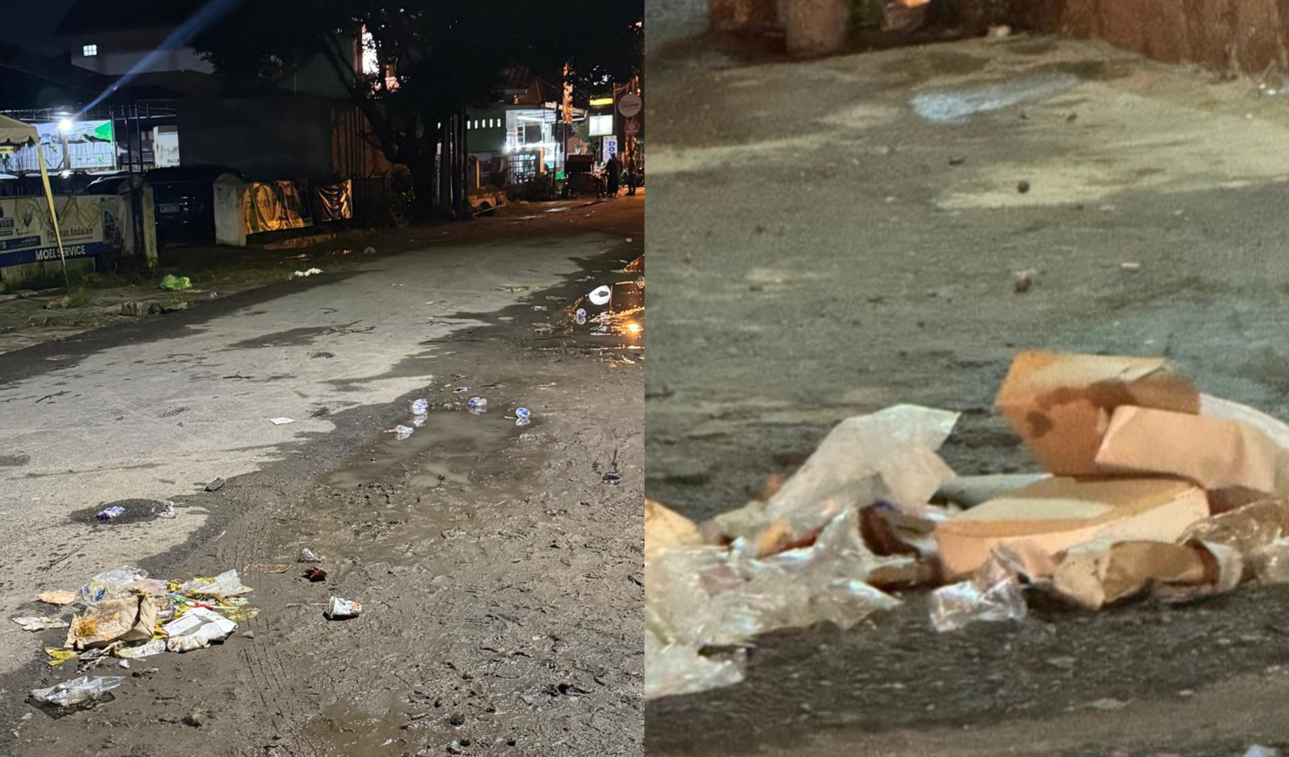 Parah !! Kegiatan Sosper Anggota DPRD Medan Afif Abdilah Sisakan Sampah Berserakan, Padahal Lurah dan Kepling Hadir, Deempatbelas.com