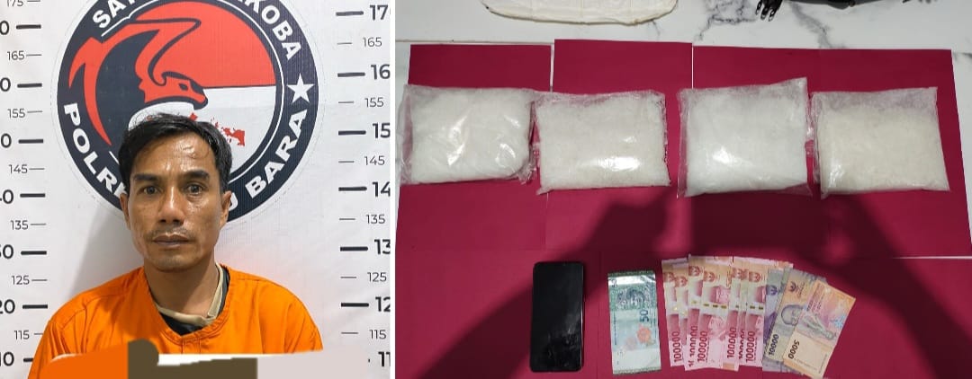 Satnarkoba Polres Batu Bara Berhasil Mengamankan 1,8 Kg Narkoba Jenis Sabu Yang Dibawa Seorang Pria Diduga Bandar Jaringan Malaysia, Deempatbelas.com