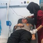 KAPOLSEK BELAWAN TERLUKA SAAT AMANKAN TAWURAN REMAJA 
