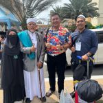 KETUA PSI SUMUT DAN WAKIL KETUA MUI MEDAN SAMBUT KEPULANGAN JAMAH HAJI KLOTER X