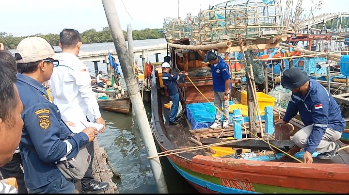 KSOP Utama Belawan dan ANSI Kembali Gelar Pengukuran Ratusan Sampan Nelayan Bagan Deli, Deempatbelas.com