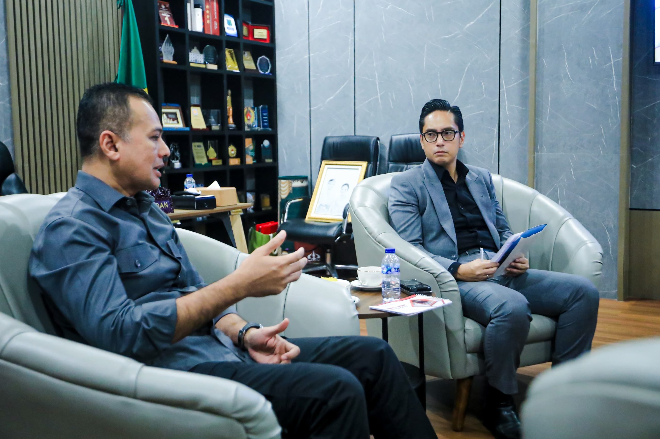 Rico Waas Terima Audiensi Ketua PMI Kota Medan, Deempatbelas.com
