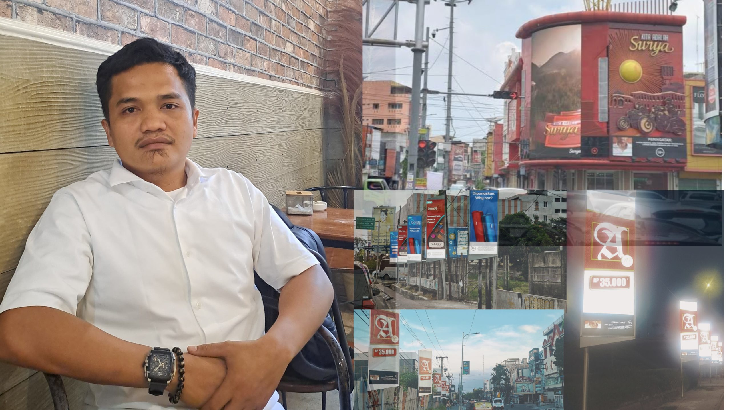 Marak Papan Reklame Tak Sebanding Dengan Pendapatan Kota Medan, Hingga Mengancam Jiwa Keselamatan, Deempatbelas.com