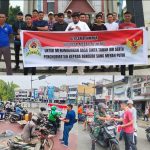 TEBARKAN SEMANGAT NASIONALISME, HIMMIA SUMUT BAGIKAN 1000 BENDERA MERAH PUTIH DI JALAN, SAMBUT HUT RI KE-80