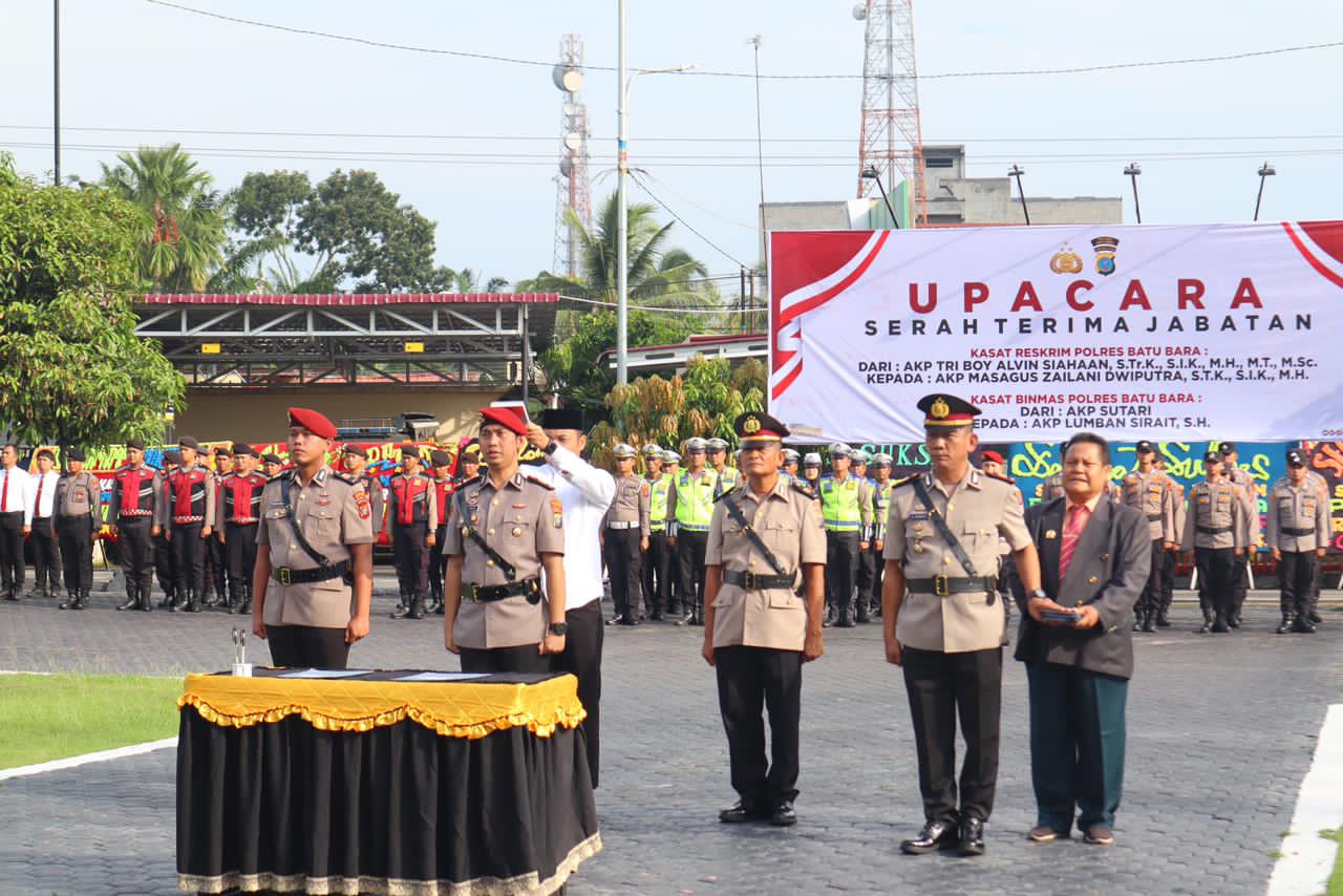 Kapolres Batu Bara Pimpin Sertijab Kasat Reskrim dan Kasat Binmas, Deempatbelas.com