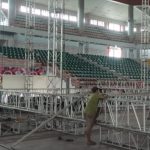 PERSIAPAN KONSER AKBAR DI GSG PEMPROVSU DIDUGA ABAI K3, DISPORA SUMUT CUCI TANGAN