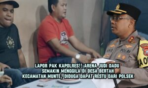 LAPOR PAK KAPOLRES ! JUDI DADU KOPIOK SEMAKIN MENGGILA DI DESA BERTAH MUNTE, DIDUGA DAPAT RESTU DARI POLSEK