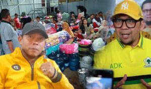 BANTU KORBAN BANJIR, PLT KETUA GOLKAR SUMUT DOLLY HANYA CARI PANGGUNG 