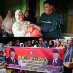 DAHNIL GINTING BERSAMA UNIVERSITAS PANCA BUDI SALURKAN RATUSAN PAKET SEMBAKO UNTUK KORBAN BANJIR ROB DI PANTAI LABU