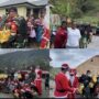 SANTA CLAUS BERAKSI DI PAPUA, MOBIL NATAL SATGAS YONIF 743 TEBAR SUKACITA DI KOTA MULIA