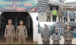 KINERJA SATPOL PP KOTA MEDAN DALAM PENGAMANAN NATARU 2025 TUAI APRESIASI JAMAAH GEREJA