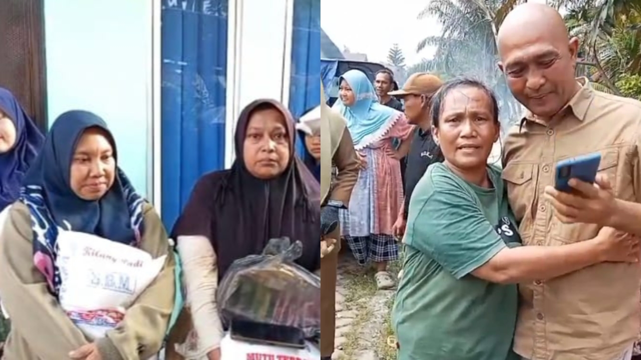 Warga Sambut Haru! Jasa Wardani Ginting Jadi yang Pertama Datang Bantu Korban Banjir&nbsp;, Deempatbelas.com
