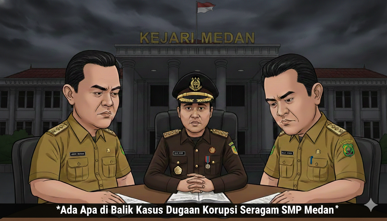 Temuan BPK Berujung Penghentian Perkara Oleh Kejari Medan, Ada Apa di Balik Kasus Dugaan Korupsi  Seragam SMP Medan?, Deempatbelas.com