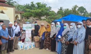 PENGAJIAN GURU GURU SMA NEGERI 7 MEDAN MEMBERSAMAI MUDIR RUMAH TAHFIDZ QURAN MUSLIMIN MEDAN SALURKAN DONASI TAHAP II DI LIMA LOKASI ACEH TAMIANG