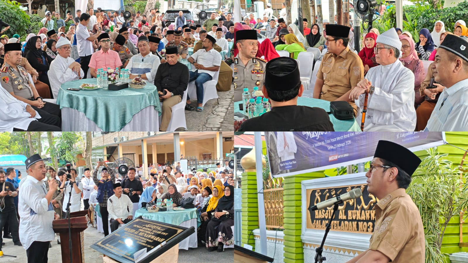 Safari Ramadhan Rico Waas dan Jean Calvijn Resmikan Masjid Al-Munawwarah dan Tekankan Perang Lawan Narkoba, Deempatbelas.com