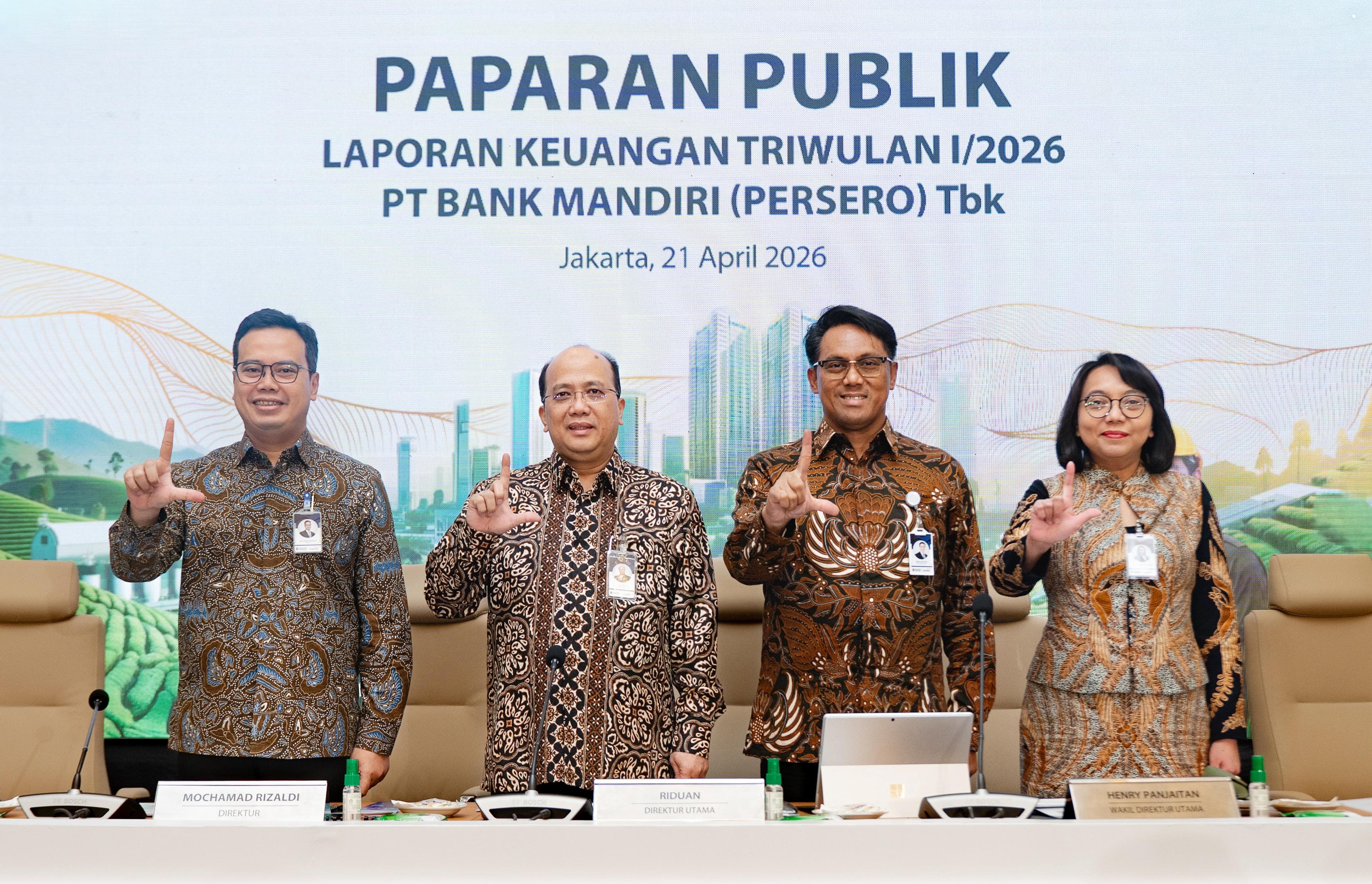 Bank Mandiri Catat Laba Bersih Rp15,4 Triliun di Kuartal I 2026, Kukuhkan Peran sebagai Mitra Strategis Pemerintah, Deempatbelas.com