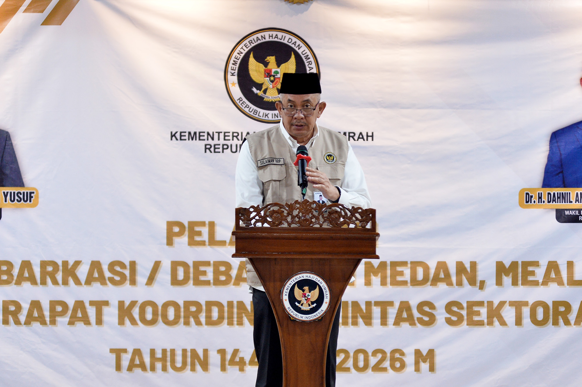 Menteri Haji dan Umrah Lantik Pj Sekdaprov Sumut Jadi Koordinator PPIH Embarkasi Medan, Deempatbelas.com