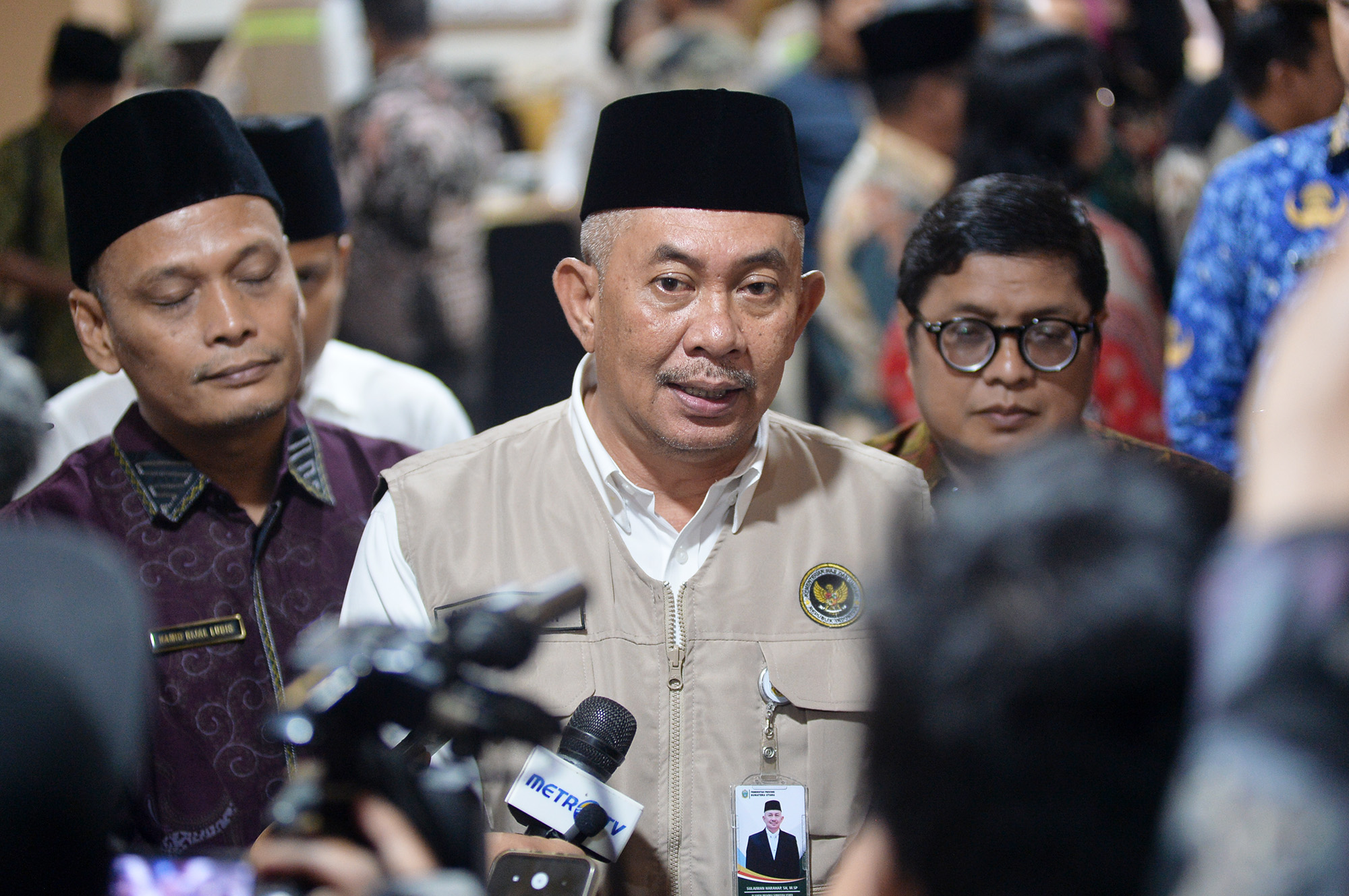 Menteri Haji dan Umrah Lantik Pj Sekdaprov Sumut Jadi Koordinator PPIH Embarkasi Medan, Deempatbelas.com