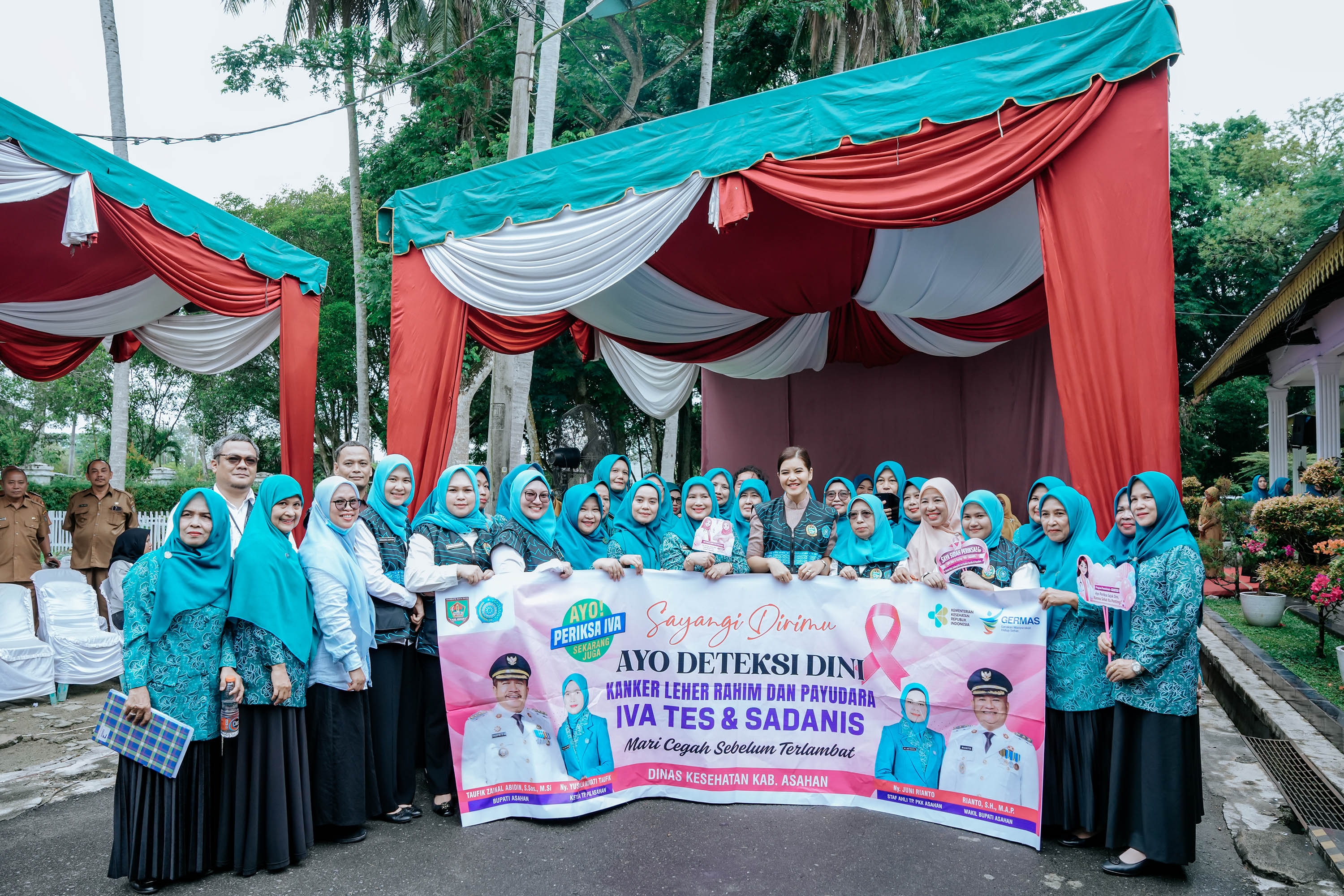 Hari Kesatuan Gerak PKK ke-54, TP PKK Sumut Hadirkan Layanan Kesehatan Gratis untuk Warga Asahan, Deempatbelas.com