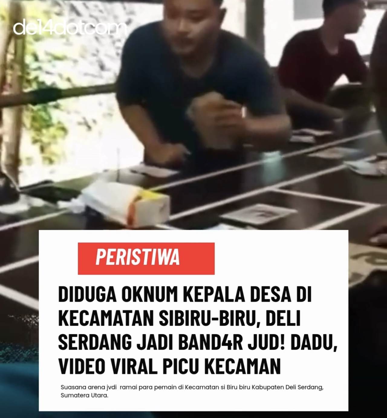 Diduga Oknum Kepala Desa di Sibiru-Biru Jadi Bandar Judi Dadu, Video Viral Picu Kecaman, Deempatbelas.com