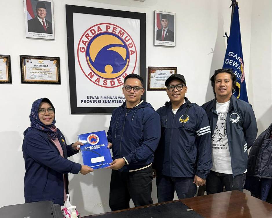 JB Bastian Siringoringo Mandataris Garda Pemuda NasDem Kota Medan Periode 2026 – 2031.&nbsp;, Deempatbelas.com